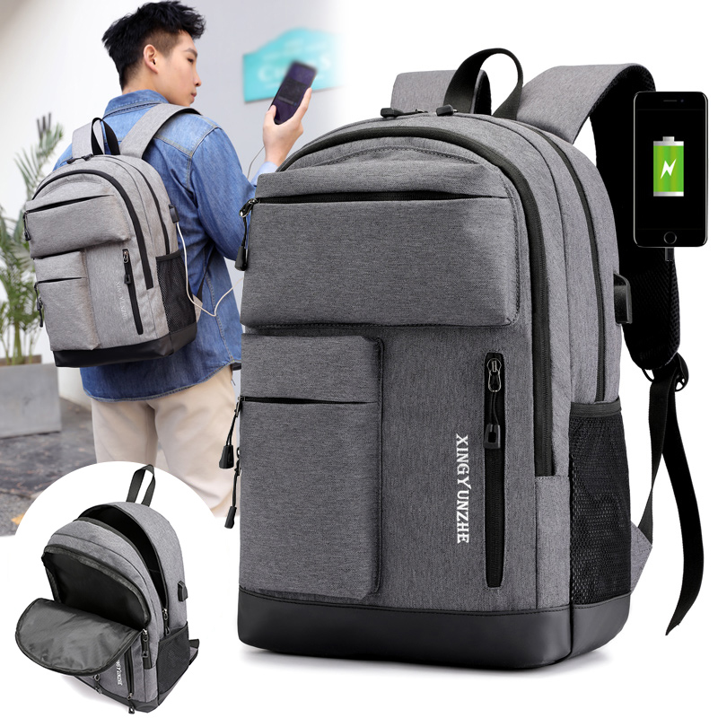 Cycling Commuter Backpack Laptop - Hommes femmes USB charge sac à