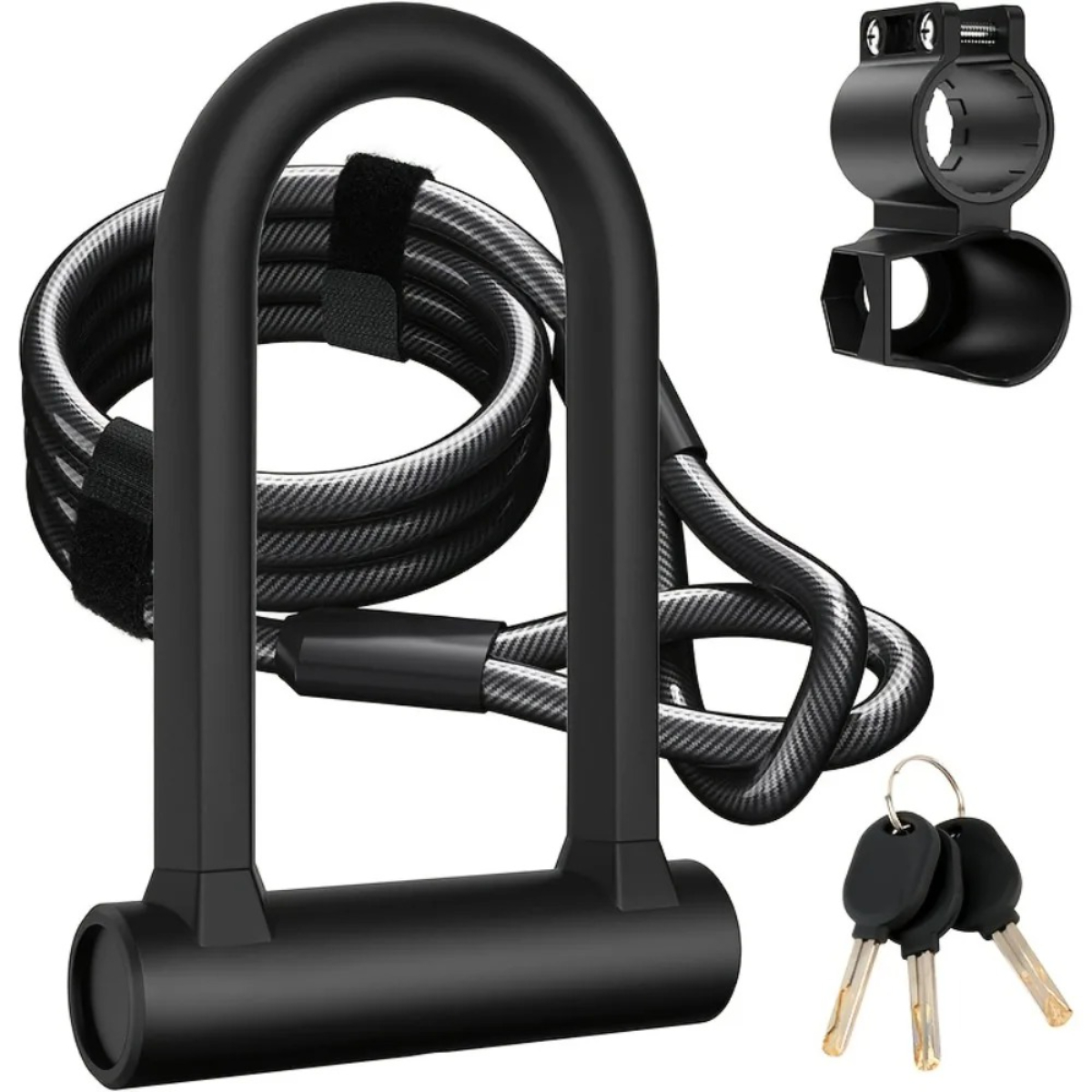 U Lock Heavy Duty - Serrure de vélo antivol robuste, avec