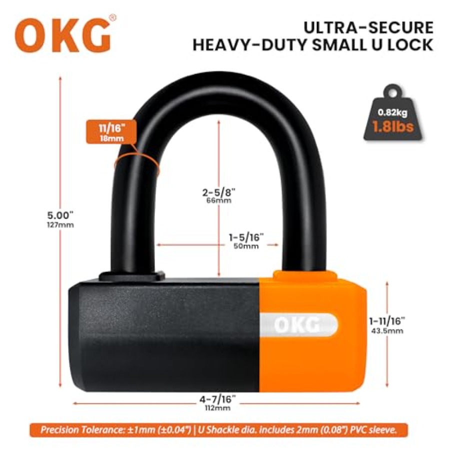 Antivol moto OKG robuste en U, - U Lock Heavy Duty avis et prix