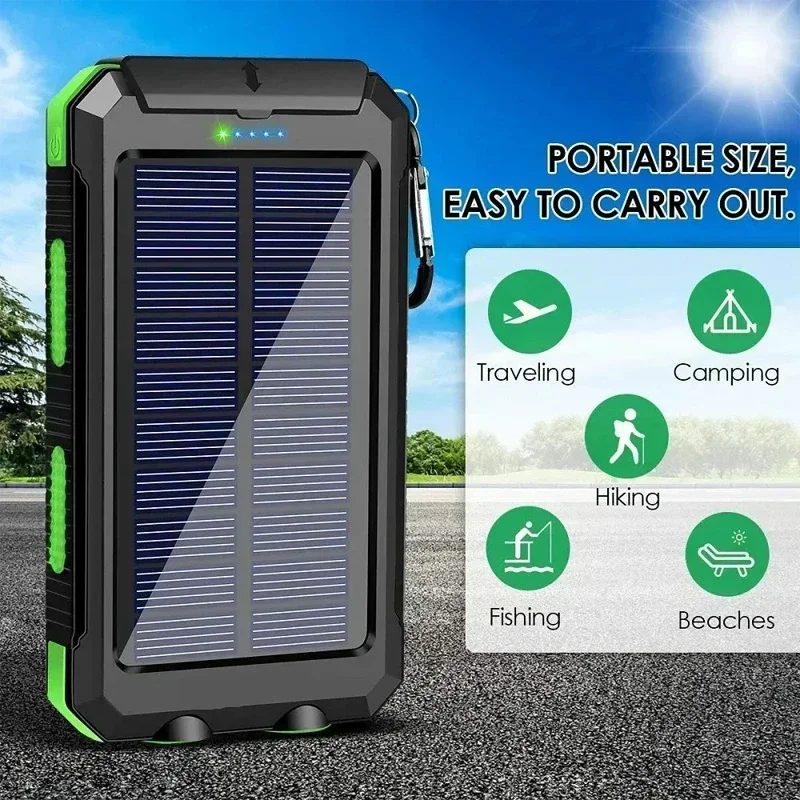 Lenovo 50000mAh Solar Power Ba - Usb Charger Dynamo avis et prix