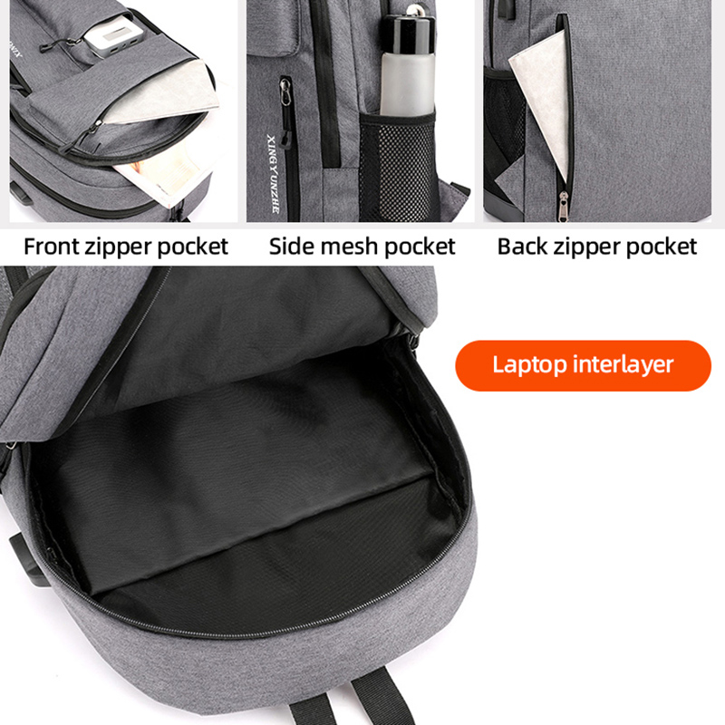 Hommes femmes USB charge sac à - Cycling Commuter Backpack Laptop avis et prix