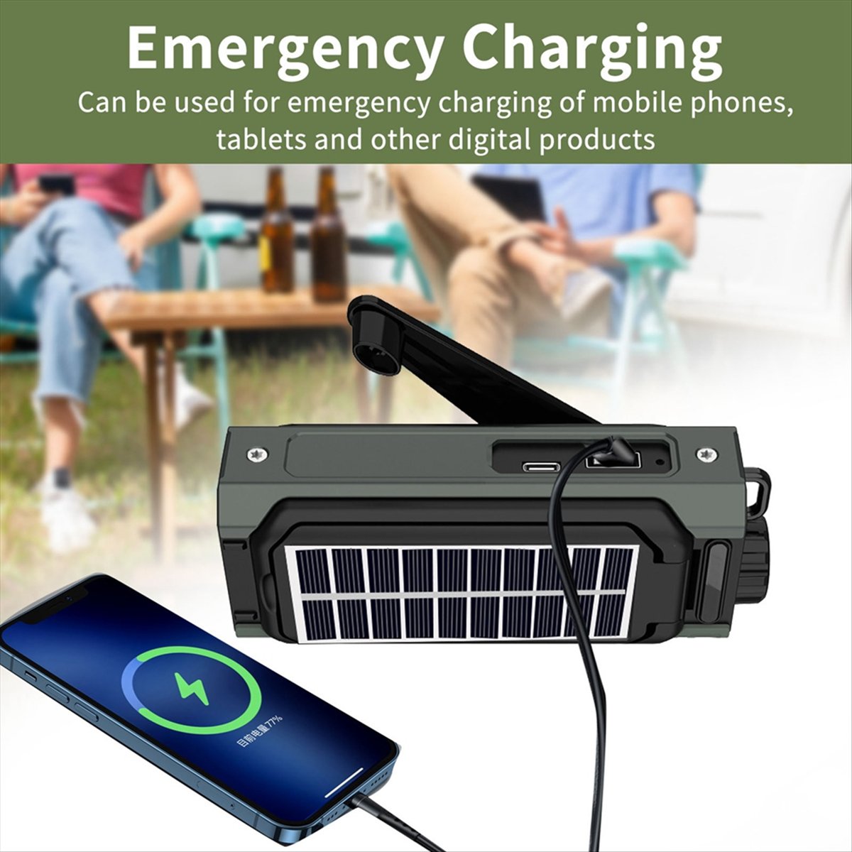 Radio solaire portable A26Z, r - Usb Charger Dynamo avis et prix