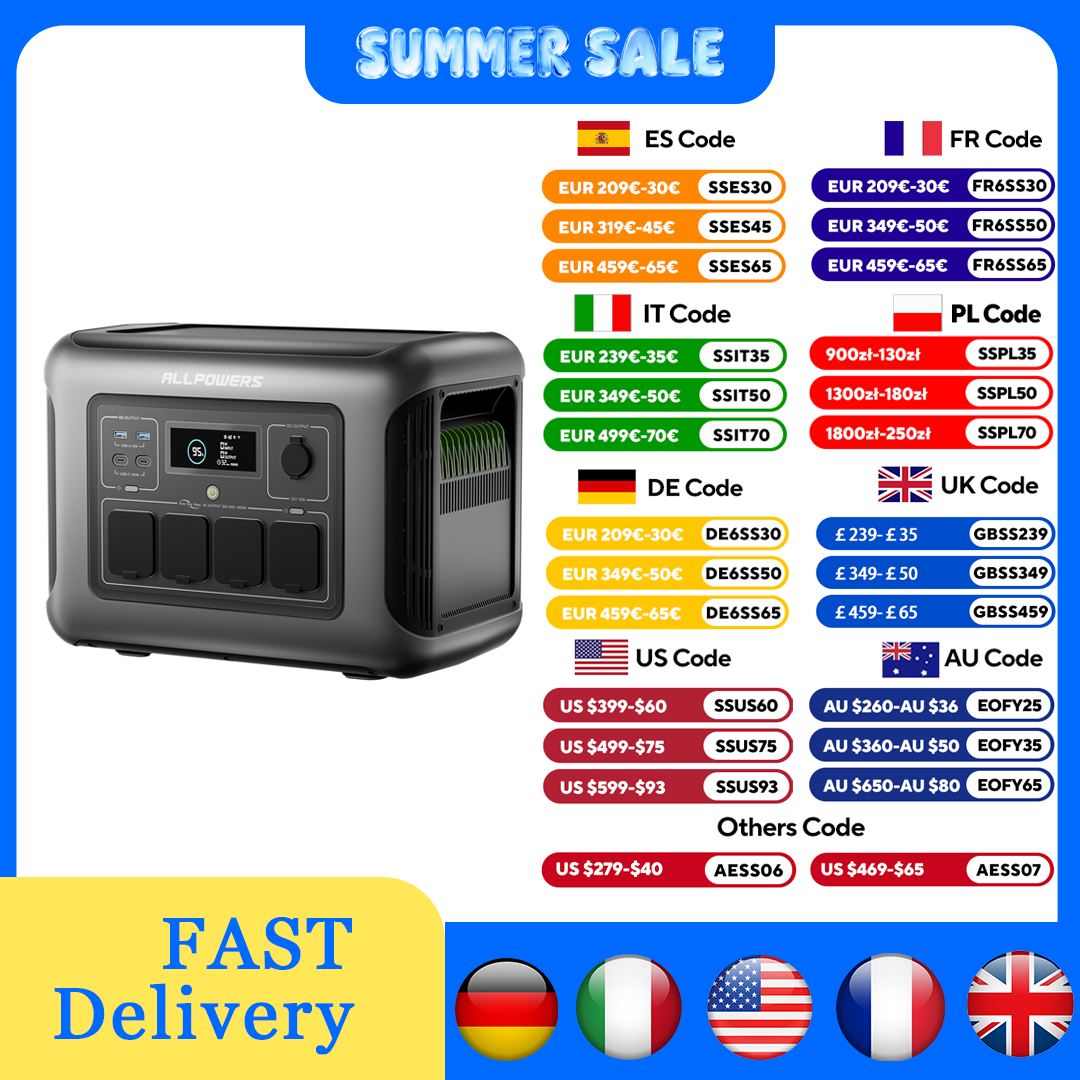 ALLPOWERS R1500 LITE centrale  - Usb Charger Dynamo avis et prix