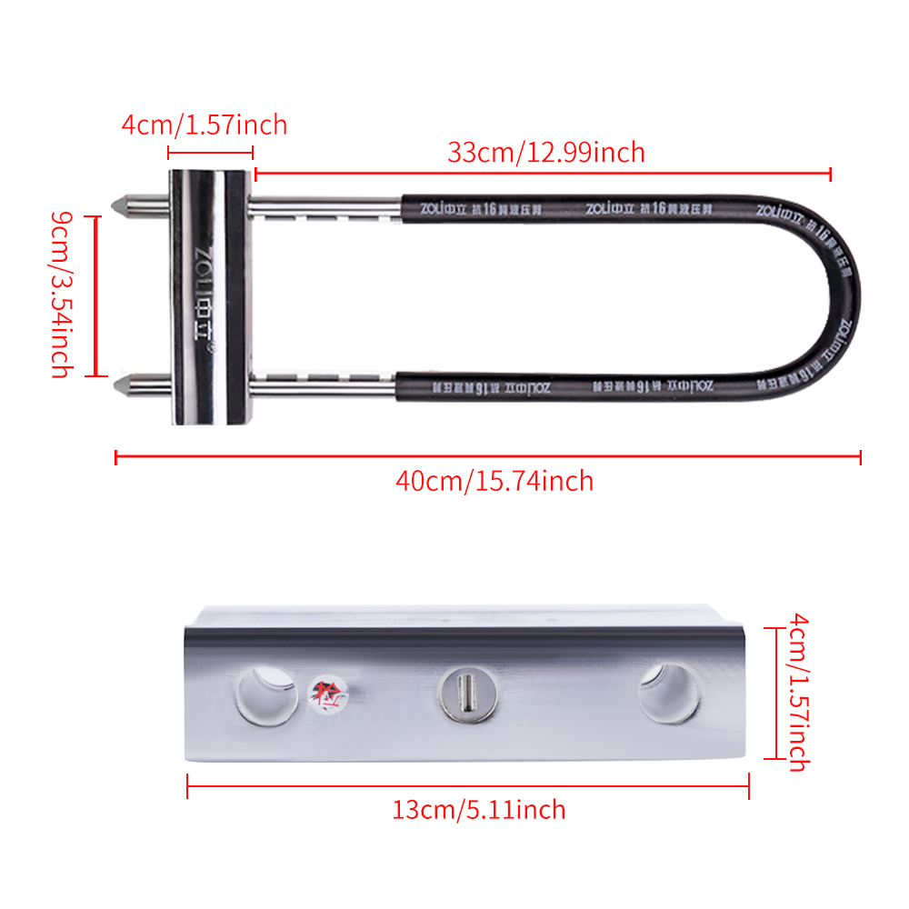 Antivol en U ZOLI, antivol rob - U Lock Heavy Duty avis et prix