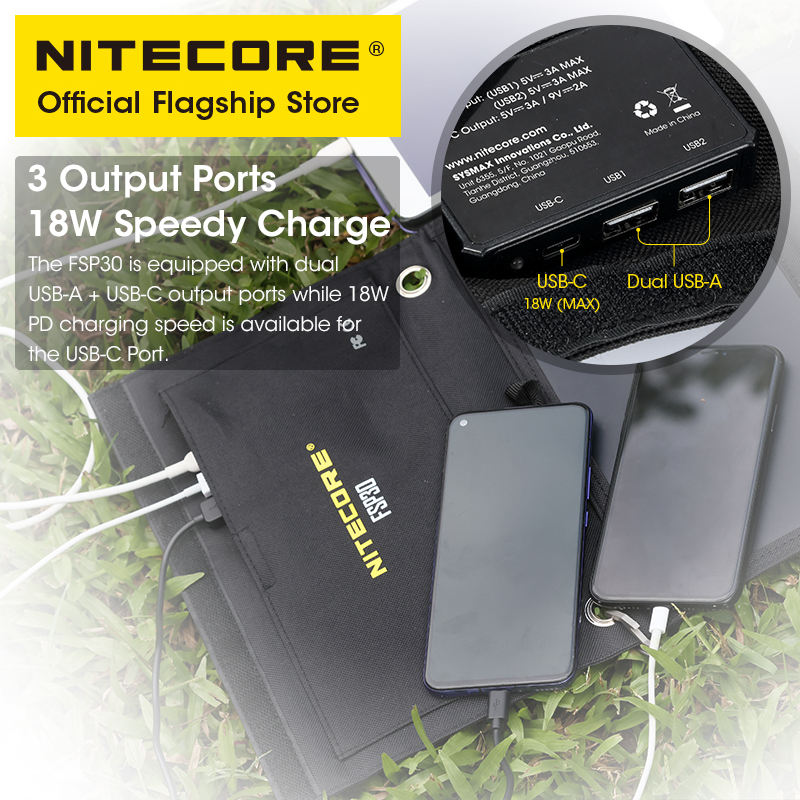 NITECORE Féventuelles 30 30W P - Usb Charger Dynamo avis et prix